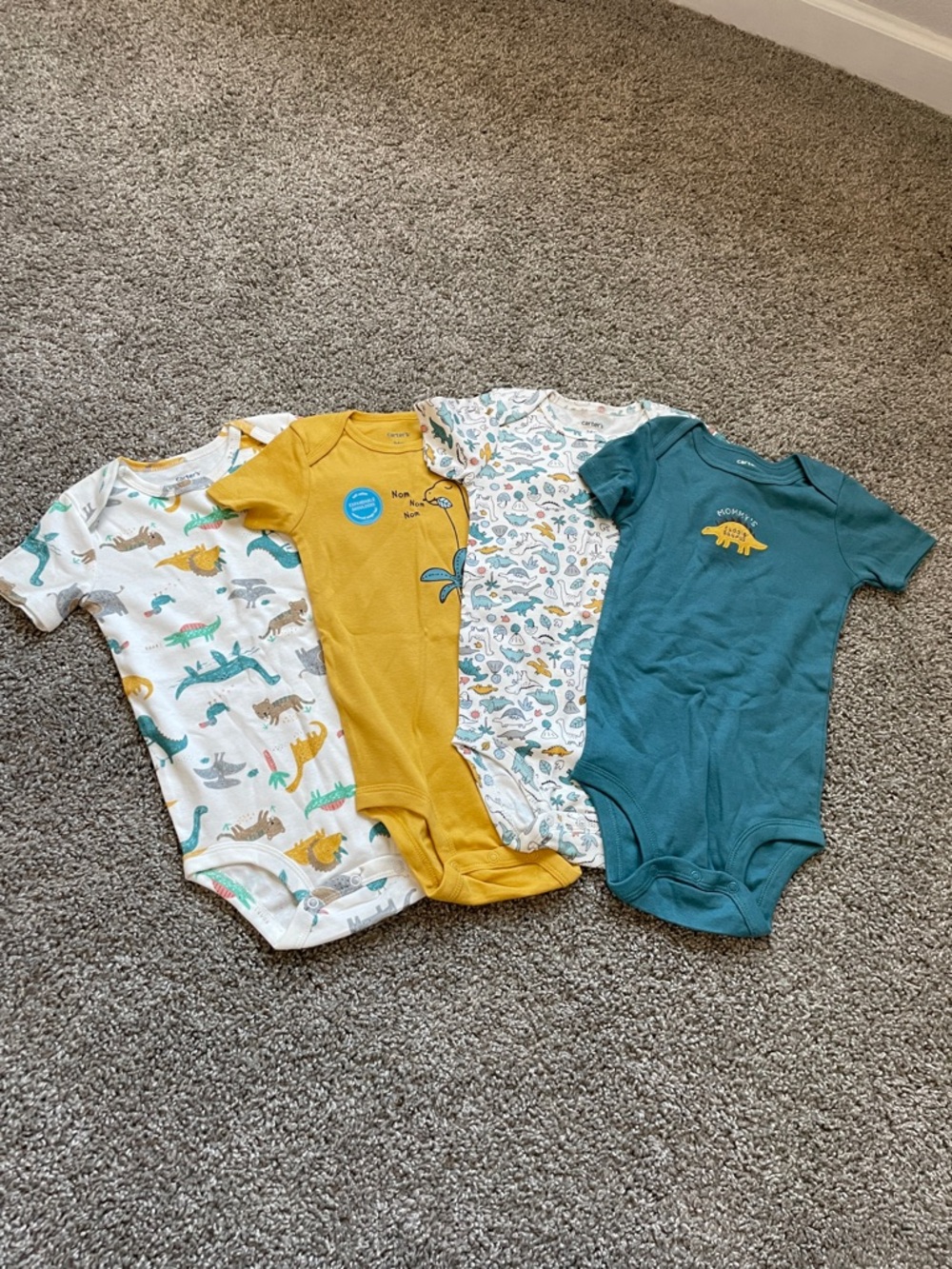 NWOT Carter's Dino Print One-Piece Pack